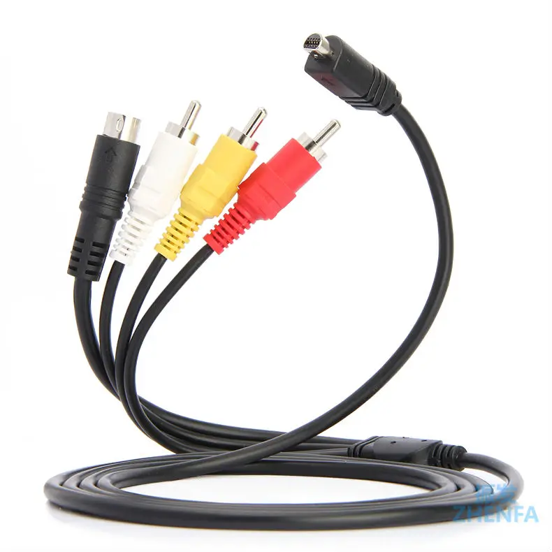 Кабель ZHENFA AV для цифровой камеры Sony 10 контактный разъем DV Для 3 RCA S Video кабель A/V