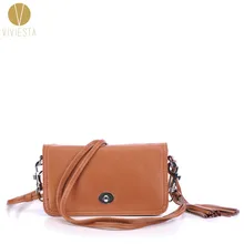 Сумка через плечо из натуральной кожи с кисточками, женская маленькая Винтажная сумочка с бахромой через плечо