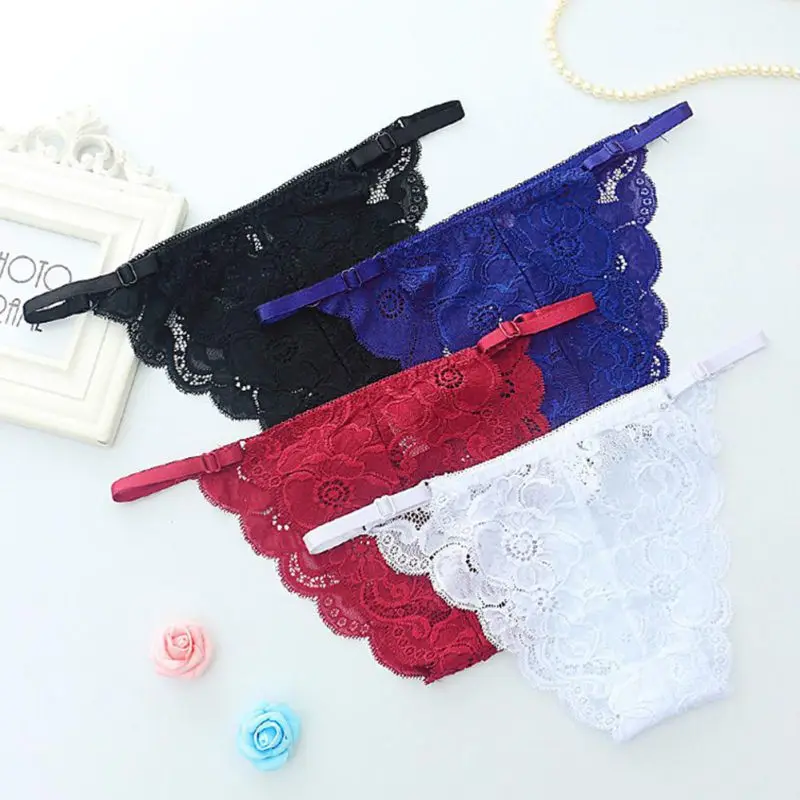 

Women underwear Sexy Lace briefs panties Thong Hollow Out Seamless Traceless Transparent Women's Panties