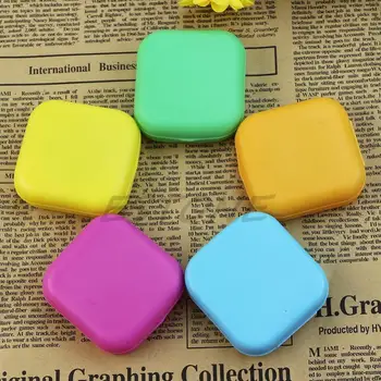 

Porfessional Mini Mirror Contact Lens Travel Kit Easy Carry Case Storage Holder Container Box