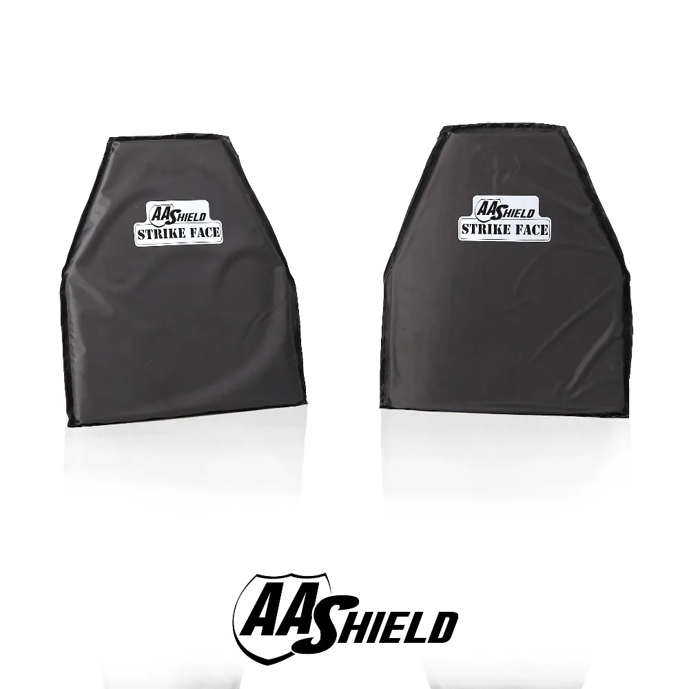 

AA Shield Bullet Proof Soft Panel Body Armor Safety Plate Aramid Self Defense Swimmer Cutting NIJ Lvl IIIA & HG2 10x12 #3 Pair
