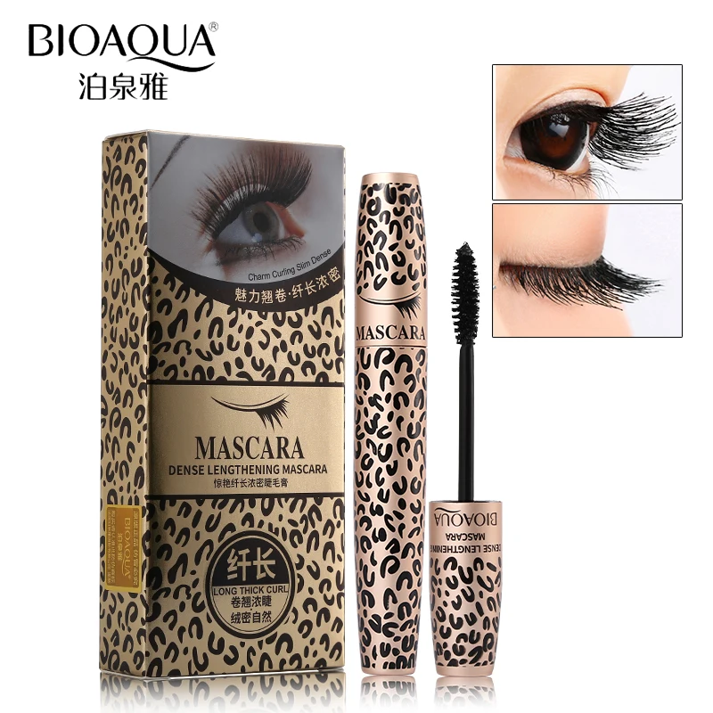 BIOAQUA Brand Lengthening Eyelashes Mascara Makeup Black Waterproof Curling Thicker Extension