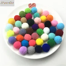 36 шт./лот 25 мм Красочный Эластичный помпон для одежды, детская игрушка, свадебные ремесла мягкие шарики-Помпоны DIY украшения Аксессуары