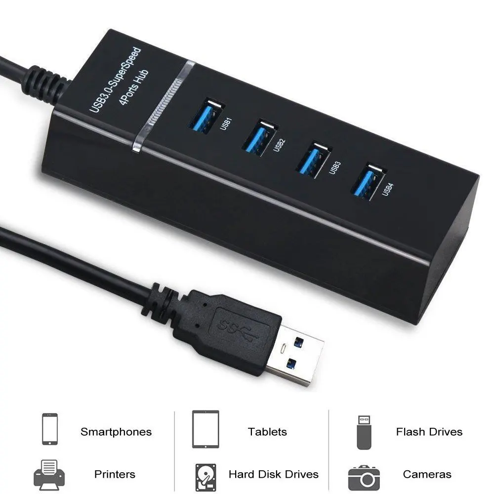 DOBE 4 порта 3 0 концентратор расширитель USB Высокоскоростной Мульти порты s