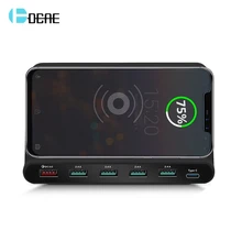 QI 10 Вт беспроводное USB зарядное устройство Quick Charge 3,0 PD type C мульти концентратор Быстрая зарядка станция адаптер для iPhone iPad Sumsung Xiaomi Mi