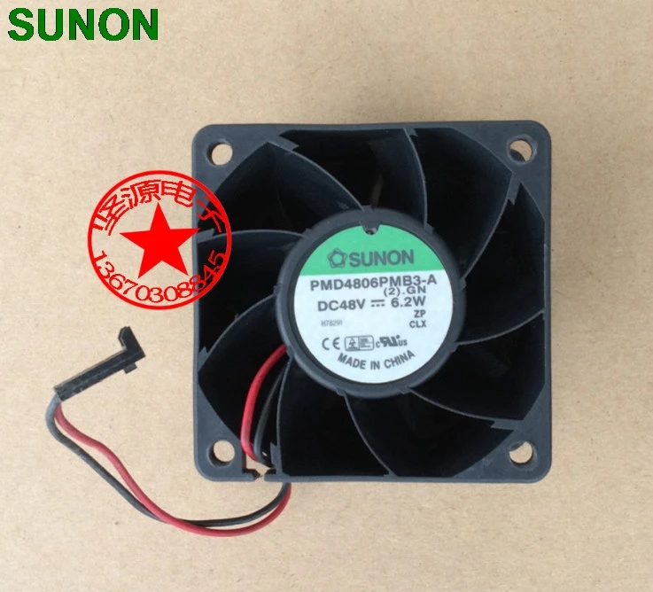 Оригинальный вентилятор для Sunon fan 6038 48В 6 2 Вт PMD4806PMB3 A линейный осевой