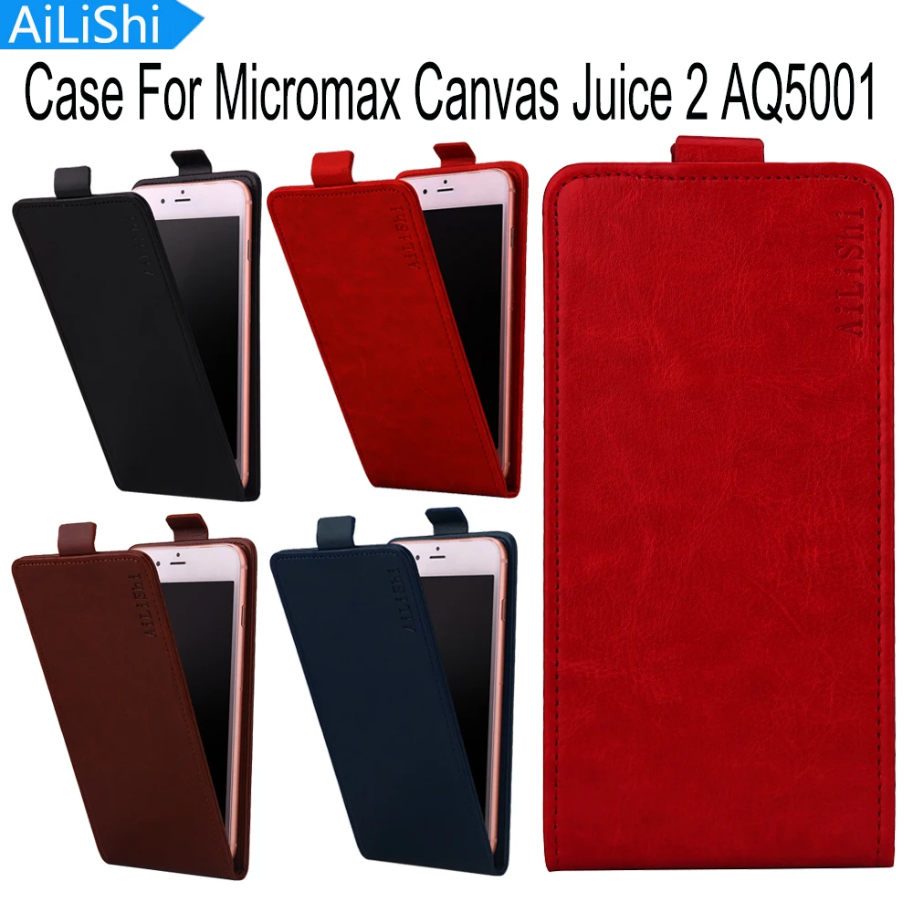 

AiLiShi For Micromax Canvas Juice 2 AQ5001 Case Top Quality Up And Down Flip Fashion PU Leather Case Protective Cover Skin Hot