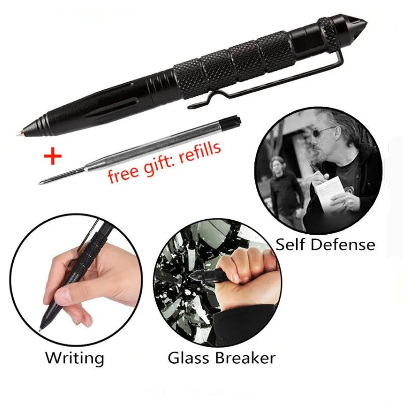 Multifunctional Tactical Pen Self Defense Weapons Glass Breaker Aluminum Alloy EDC Tool Survival Kit Outdoor Emergency Kit