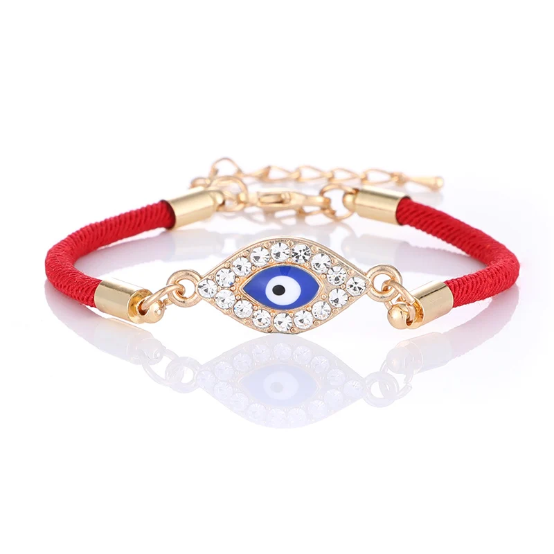 Красный браслет evil eye ручной работы нитки удача плетеные браслеты амулет для женщин регулируемые длинные ювелирные изделия подарок