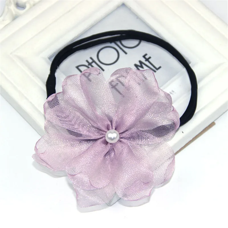 Женский цветочный пончик, перекрученная повязка на голову, волшебная заколка для волос, сделай сам, инструмент для стрижки, жемчужный французский бутон, аксессуары для волос, милая повязка для волос - Цвет: Фиолетовый