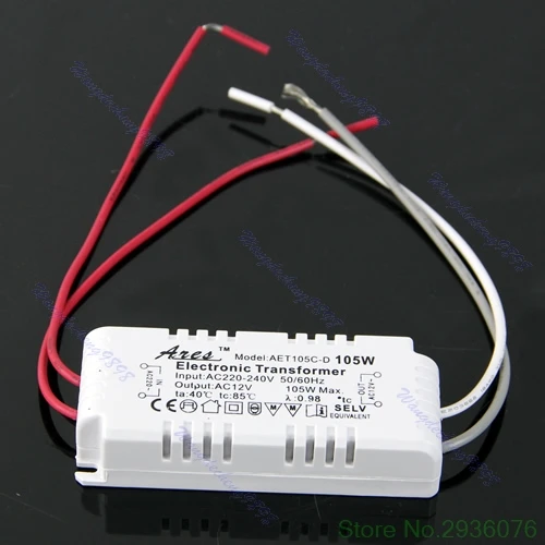 

Halogen Light LED Driver Power Supply Electronic Transformer 105W 12V 220V-240V Drop Ship