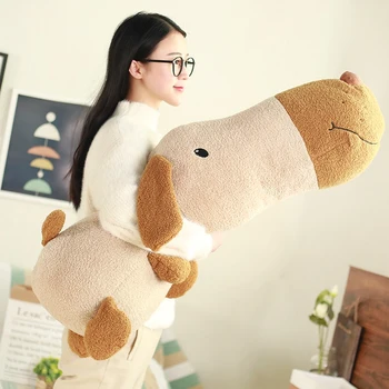 

Dorimytrader cute soft animal dog plush toy big stuffed cartoon puppy doll for kids gift decoration 35inch 90cm