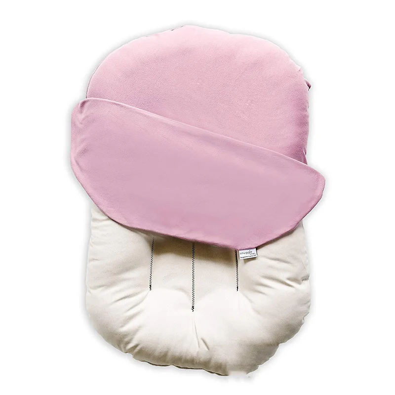 Pink От 0 до 6 месяцев хлопок детские анти-прокатки флип мягкая матка бионическая кровать портативный съемный васхабленевборн дышащая спальная кроватка 70*45 см - Цвет: Pink