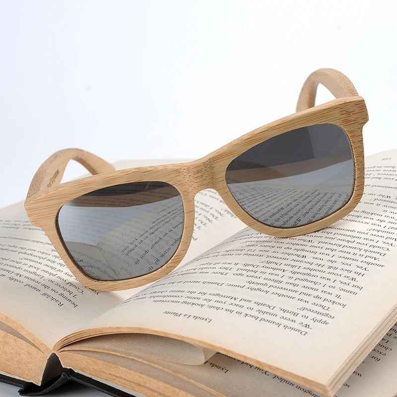 BOBOBIRD, натуральные деревянные пляжные очки с гравировкой, квадратные поляризованные солнцезащитные очки, Винтажные Солнцезащитные очки в подарочной коробке