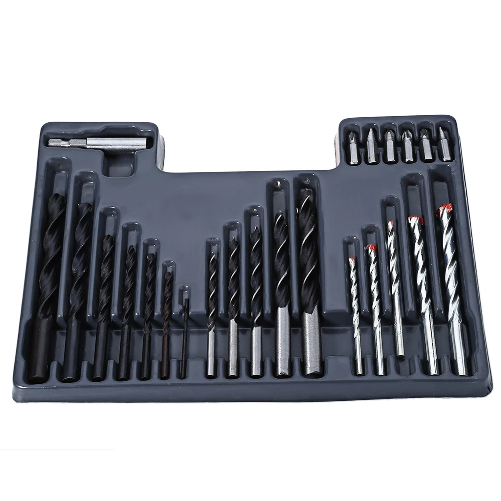 

300pcs Bit Extension Rod Drill Setscrew Plastic Combination Box for Home Use High Quality Steel Woodworking Drill Bit Kit