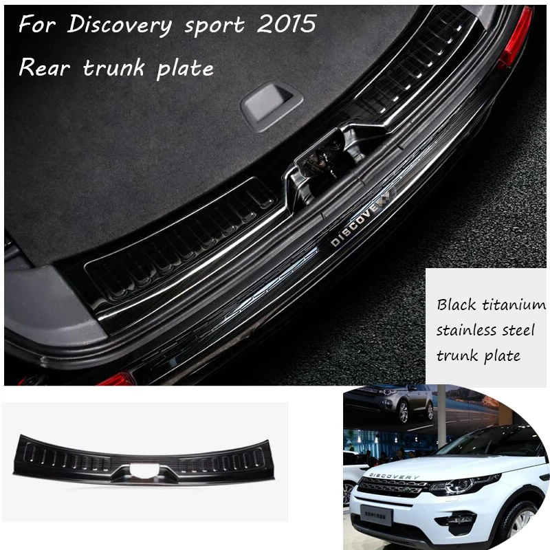 

Rear Bumper Protector Tail Tailgate Trunk Guard Car styling sticker Car Accessories For Land Rover Discovery Sport 2015