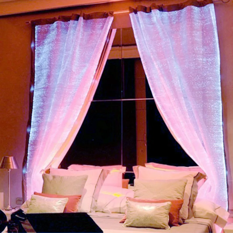 Festival-DayRBG-Drape-Party-7-Color-Shining-Curtain-fiber-optic-LED-Night-Christmas-Day-Party-Surprise