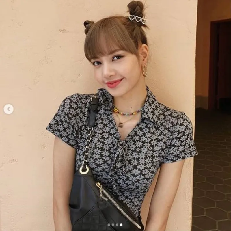 

2019 Summer Floral Printed Women Mini Dress High Street French Retro Lisa Dress Ladies Stretch A-line Beach Dress cwd0502-5