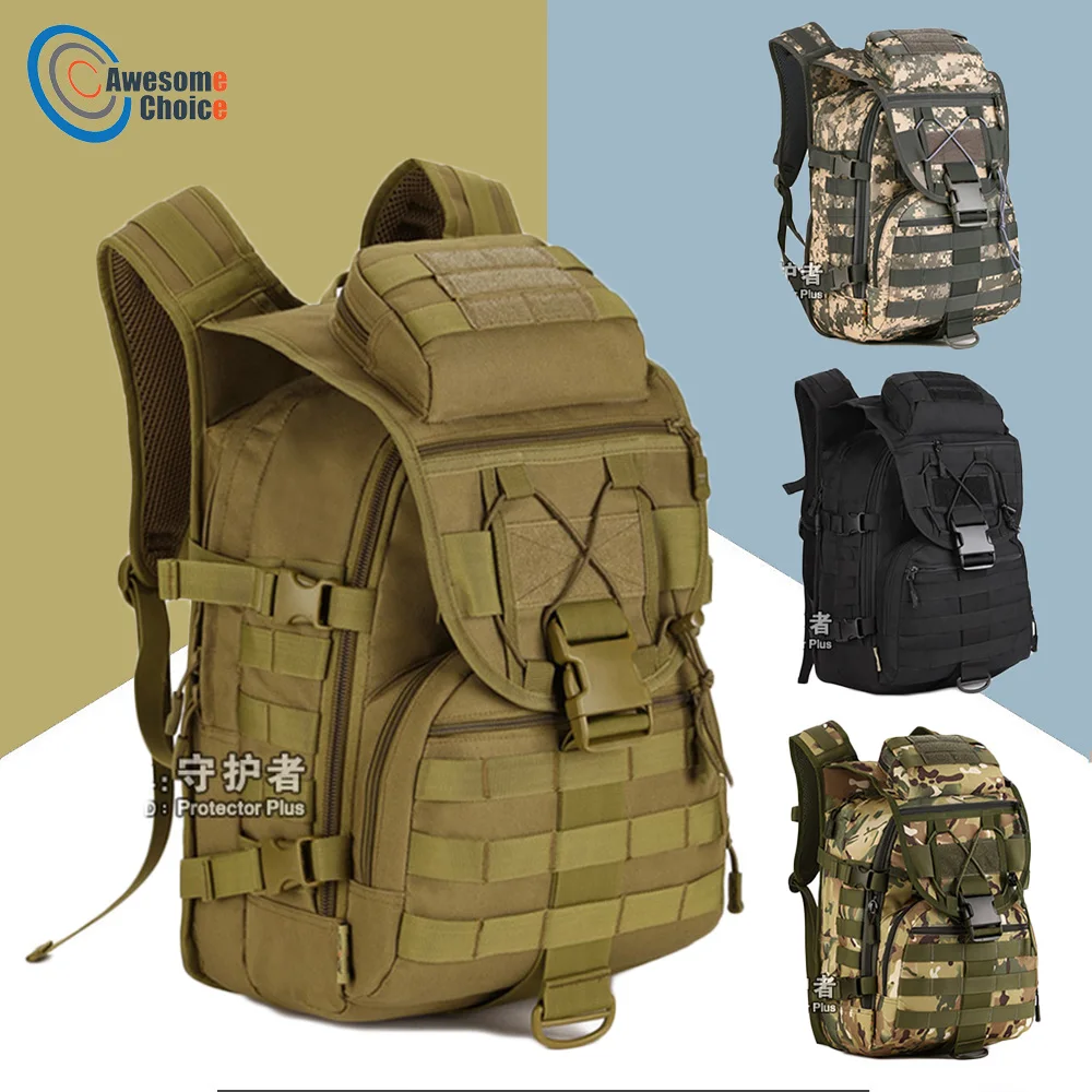 

40L 3D Outdoor Tactical Backpack climbing mountaineering Molle Camping Hiking Trekking Rucksack Travel Military outdoor Bag