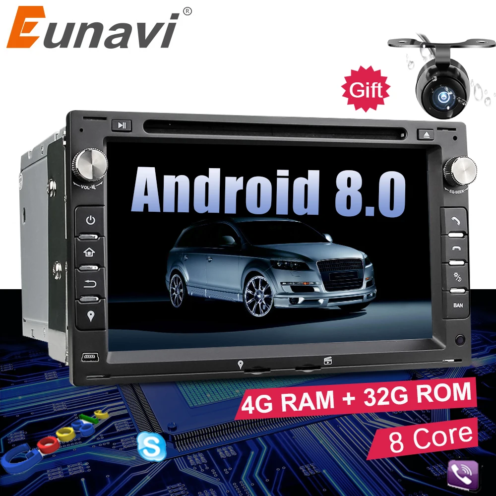 Eunavi Octa Core 4GB RAM 2 din Android 8.0 7'' Car DVD GPS Navi For VW Glof Bora Passat Mk5 Golf Mk4 Polo Jetta Seat Peugeot 307 Eunavi Octa Core 4GB RAM 2 din Android 8.0 7'' Car DVD GPS Navi For VW Glof Bora Passat Mk5 Golf Mk4 Polo Jetta Seat Peugeot 307