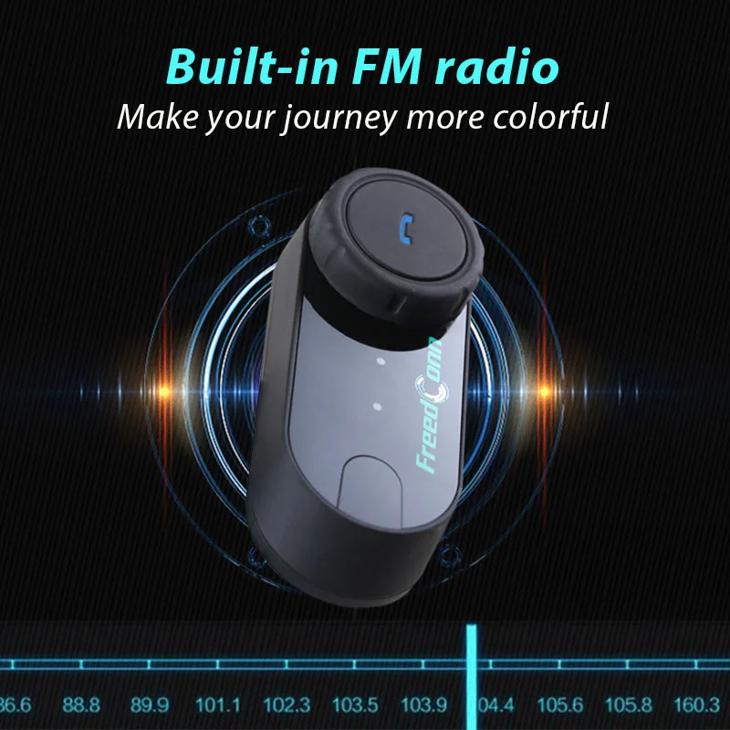 Мотоциклетный шлем беспроводные наушники bluetooth водонепроницаемый Freedconn T COM VB