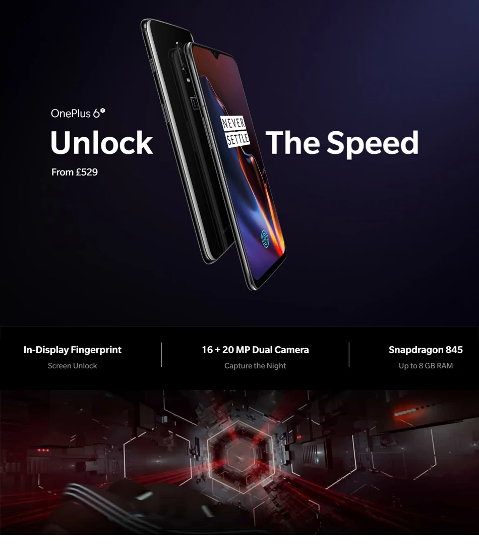 OnePlus 6 T 6 T глобальная Версия 8GB 128GB Snapdragon 845 Optic AMOLED 6,41 "дисплей 19,5: 9 20 MP 3700 mAh смартфон AI Dual Cam