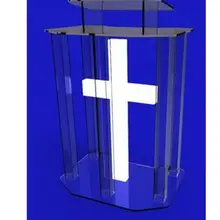 Экологическая прозрачная акриловая Трибуна стеклянный лектерн для церкви плексигласовый акриловый лектерн