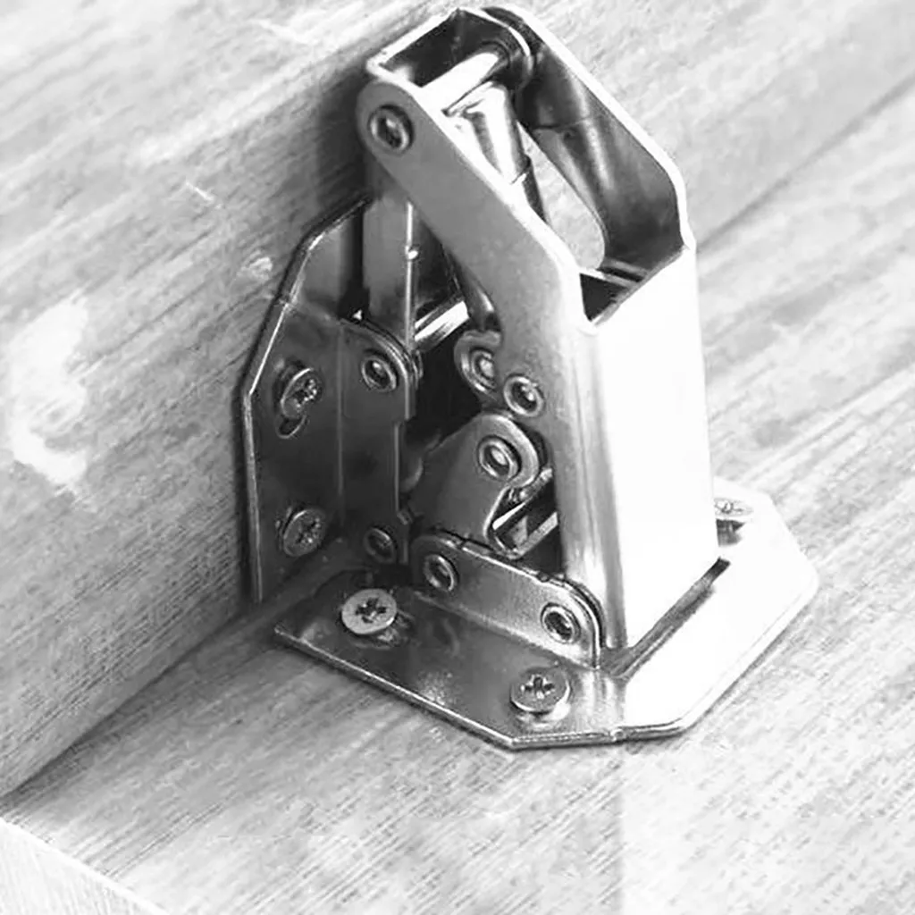 

4 inch mini box spring hinge adjustable hydraulic flap Concealed Cabinet Spring Door Hinge Without Drilling Hinge Furniture