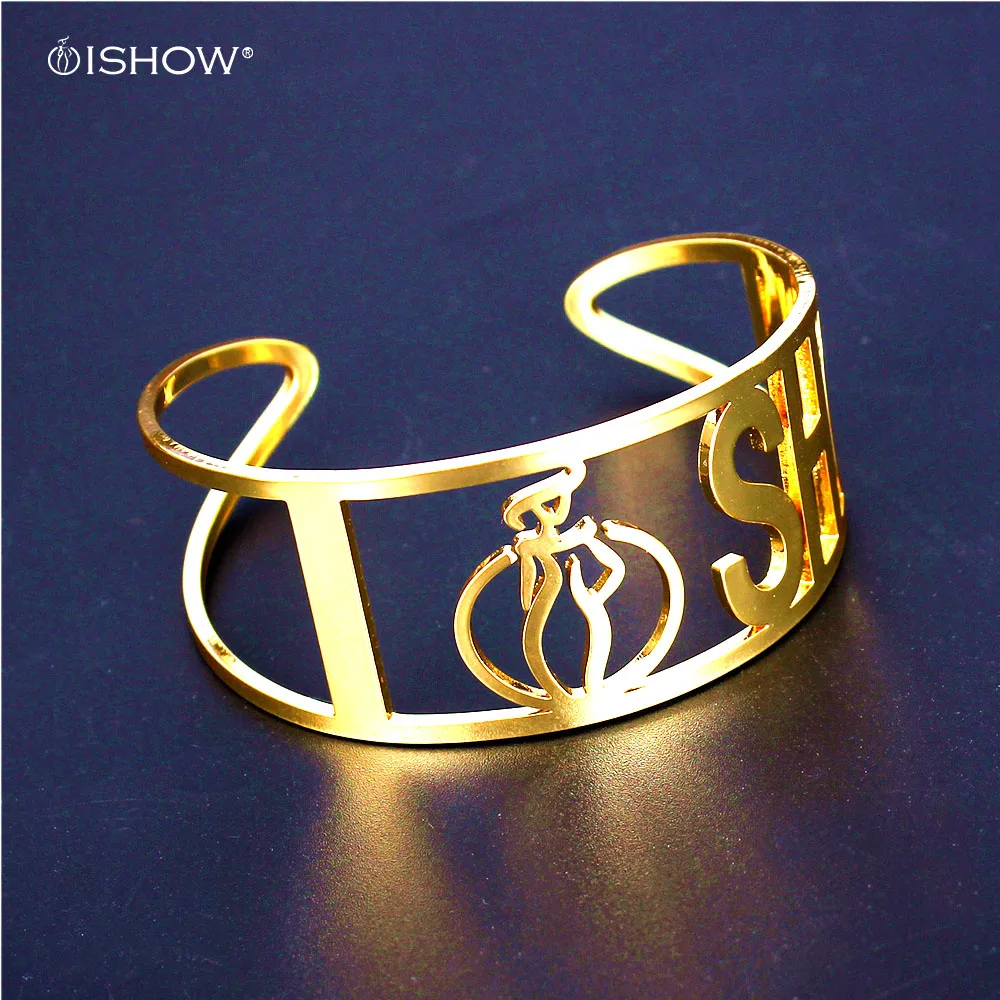 I SHOW 5 Style Gold-color Cuff Bangles For Woman Copper Bracelet Adjustable Punk Cuff Bracelets & Bangles Fashion Jewelry цена I SHOW 5 Style Gold-color Cuff Bangles For Woman Copper Bracelet Adjustable Punk Cuff Bracelets & Bangles Fashion Jewelry цены онлайн