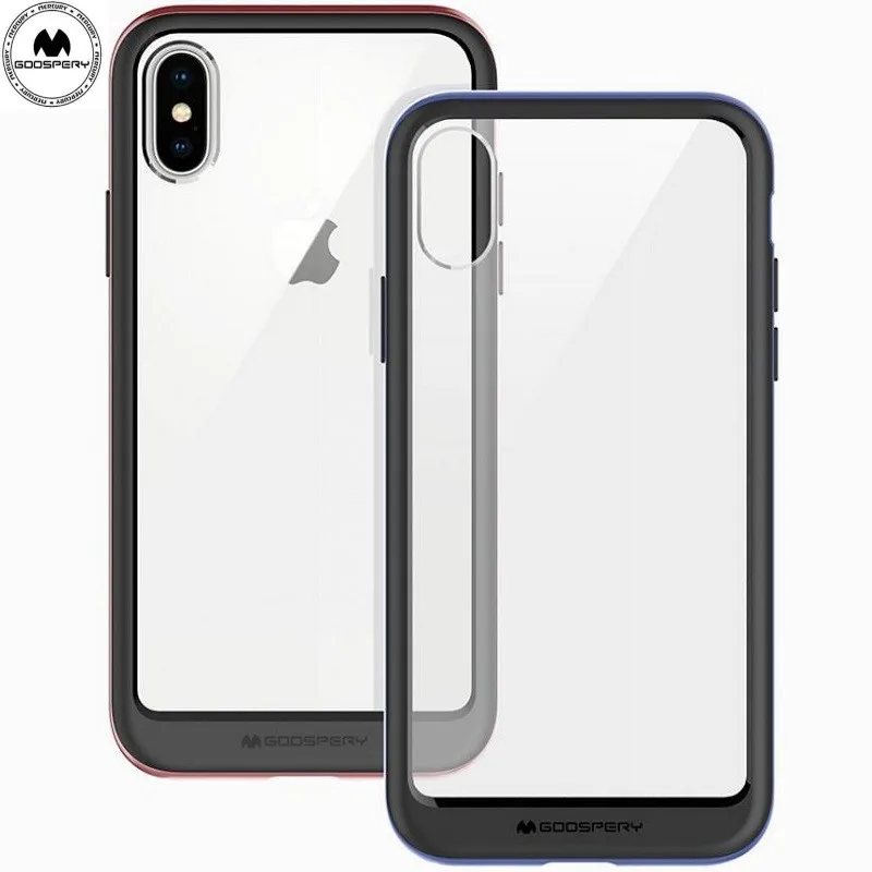 Mercury goospery бампер X чехол для IPHONE 11 PRO MAX XR XS 7 8 PLUS прозрачный Гибридный