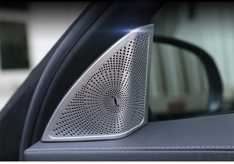 Для Mercedes Benz C Class W205 C180 C200 C300 Внутренняя дверь Колонка стерео динамик крышка отделка столб стерео динамик аудио