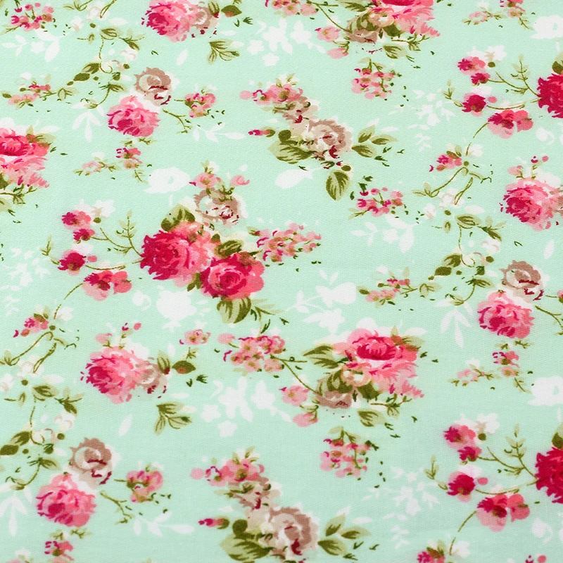 Small floral Print Cotton Fabric Meter Textile Sewing Patchwork Fabric