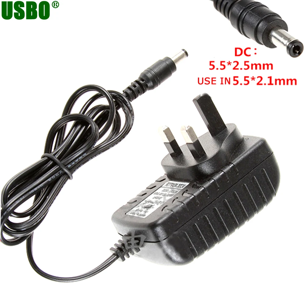 

Wholsesale 5v 1a 5.5*2.5mm 5.5*2.1mm 100-240V EU US UK AC to DC power adapter Supply Charger for Attendance Punch Game machine