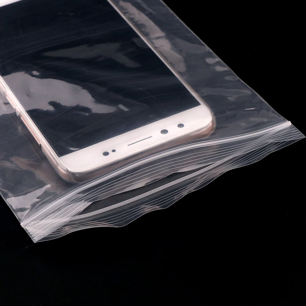 الثقيلة مختلف 10 سلك 20 الحجم مجوهرات زيبلوك مضغوط البريدي قفل reclosable البلاستيك البولي واضح حقائب التخزين ل الغذاء حزمة