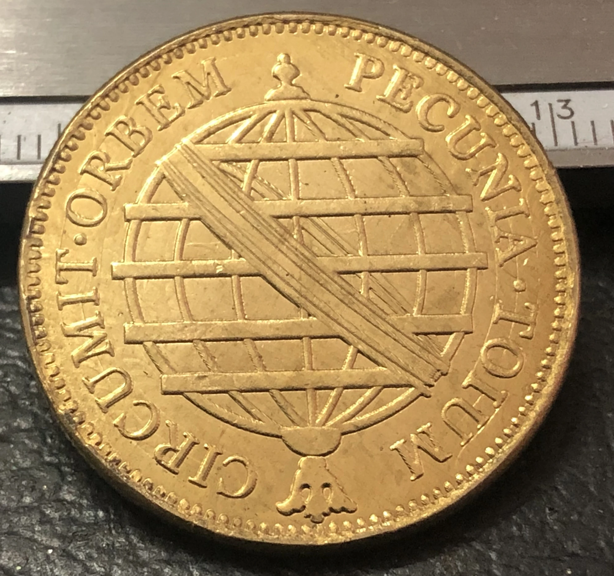 Копия медной монеты бразильской певицы марии I 5 1778|coin coins|coin coppercoin brazil |