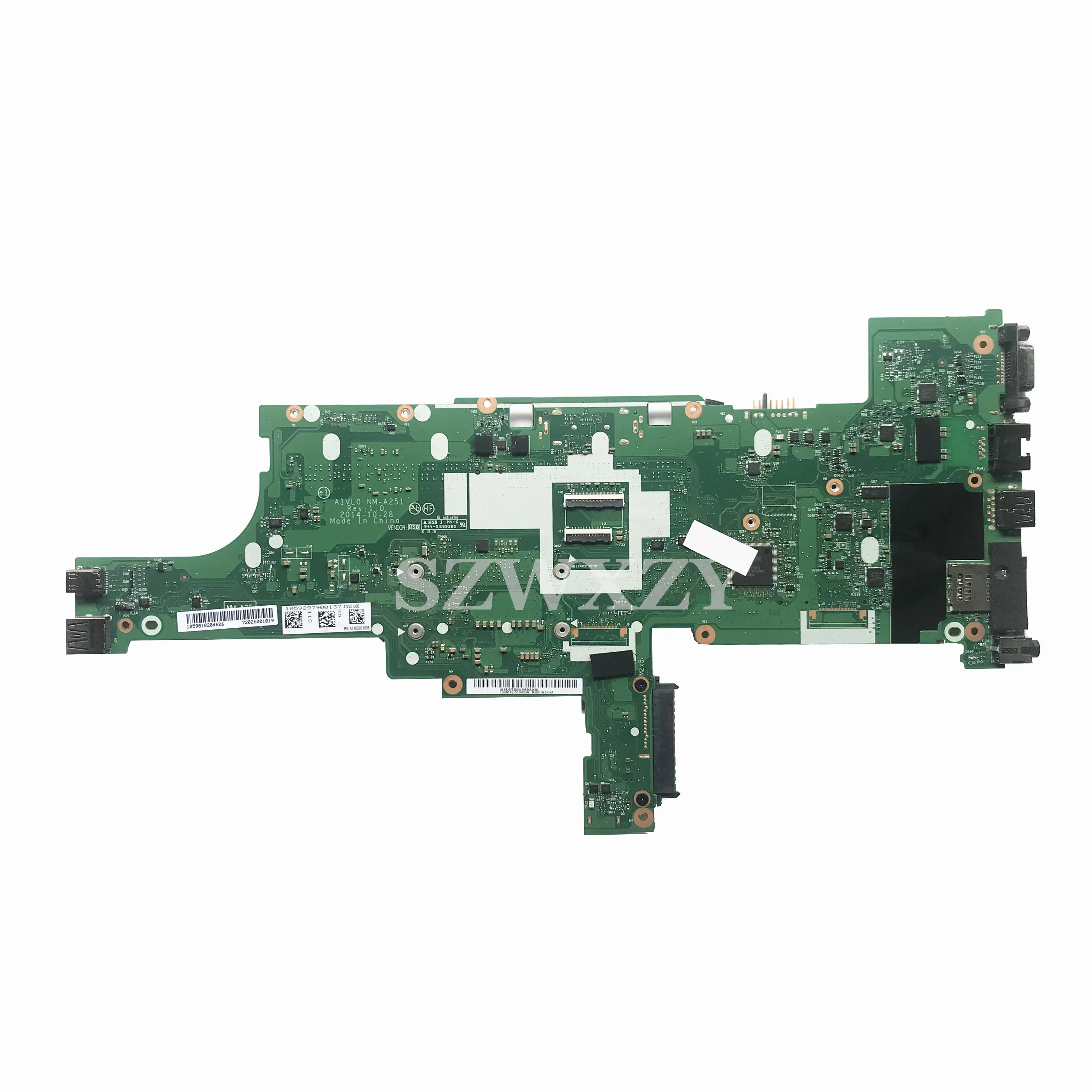По-настоящему качественные для lenovo Thinkpad T450 Материнская плата ноутбука AIVL0 NM-A251 00HN501 SR23Y I5-5200U процессор DDR3