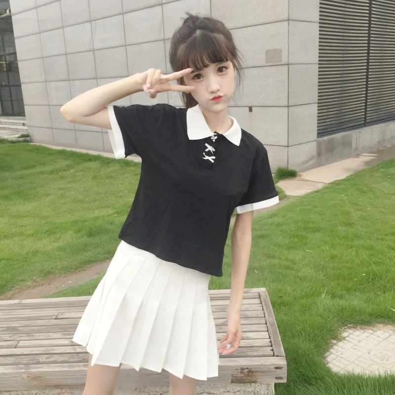 white cotton polo neck ladies