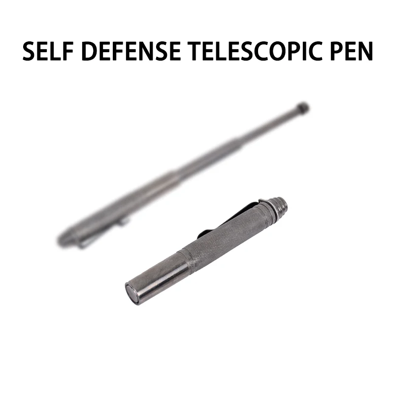 

14CM-32CM EDC Pratical Three Section Self-defense Pen Style Personal Defense Retractable Pen Telescopic Pen Alloy Tool Survival