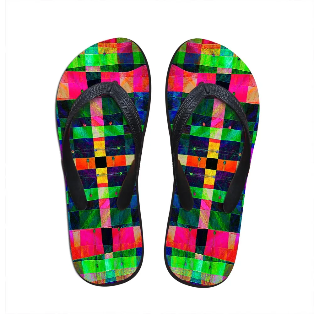 Noisydesigns Weibliche flip-flop Mosaik Gedruckt Hause Sandalen Strand Gummi Hausschuhe Damen Wasser Schuhe Stil Designer Casual Faul