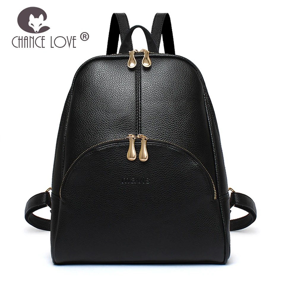 Chance Love 2018 new trend female backpack fashion Black arch double zipper bag leisure college wind travel backpack Chance Love 2018 new trend female backpack fashion Black arch double zipper bag leisure college wind travel backpack