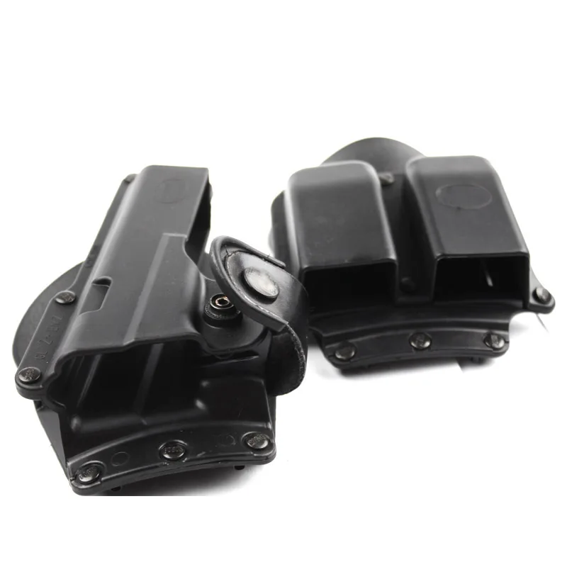 Тактическая кобура для пистолета подходит Glock 17/22/23 w/кожаный ремешок с двойным