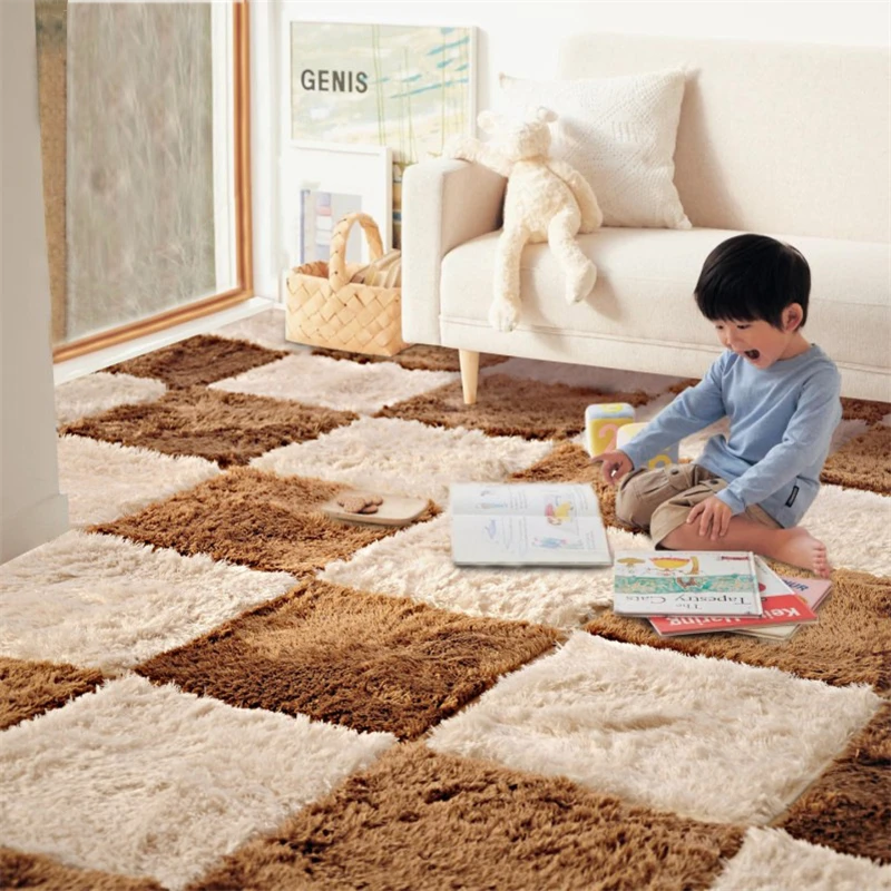 Buy 1Piece Spliced Carpet For The Living Room