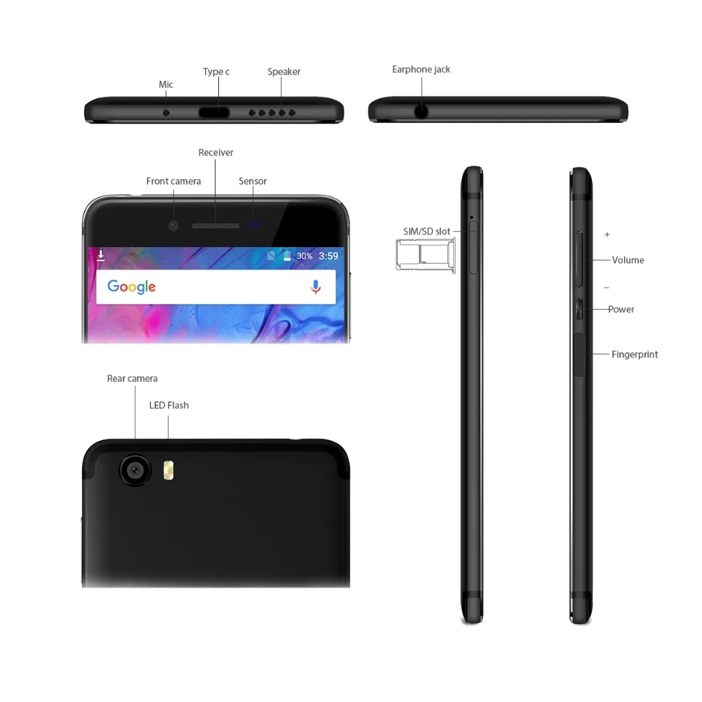 Vernee Mars Pro 6 ГБ 64 Гб телефон MTK6757 Helio P25 смартфон на базе восьмиядерного процессора