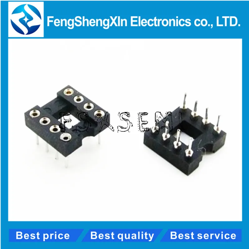 

20pcs/lot Round Hole 8 Pins 2.54MM DIP DIP8 IC Sockets Adaptor Solder Type 8 PIN IC Connector
