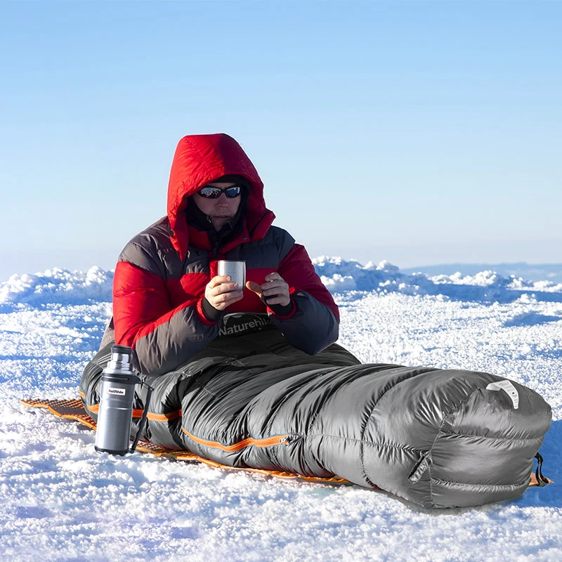 NatureHike Мумия спальный мешок Сверхлегкий Кемпинг взрослых теплые зимние-20~ 10 градусов NH17U800-L