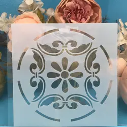 5,9 "цветок круг DIY Craft Многослойные трафареты настенная живопись штампованная для скрапбукинга тиснильный альбом бумага карты шаблон F5568