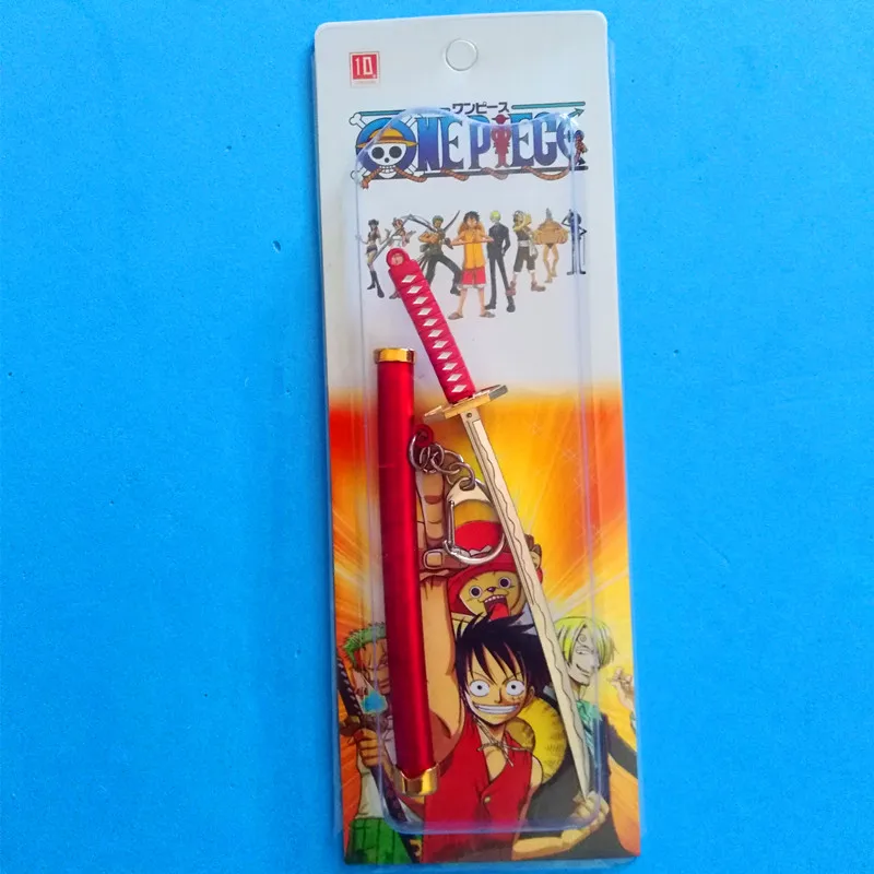 Мини Изысканная модель оружия самурайский брелок в виде меча игры фильма аниме Опора брелок Меч поясная оболочка ключ кулон подарок - Цвет: Цвет: желтый