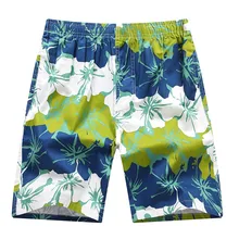 Летние Новые Модные дышащие мужские шорты хлопковые свободные шорты с завязками на талии цветочные бермуды 4XL 5XL 6XL