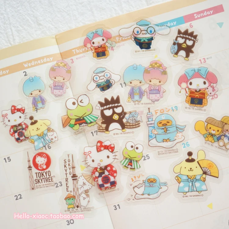 40pcs/pack Family My Melody Sealing Stickers Diary Label Stickers Pack Decorative Scrapbooking DIY Stickers