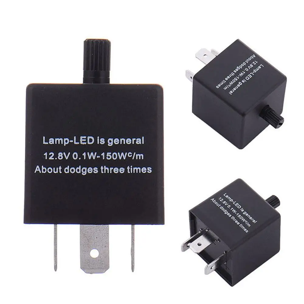 

CF14 3 Pin Adjust 12V LED Flasher Relay Car Turn Signal Indicator Blinker Light Variable frequency flasher relay #518